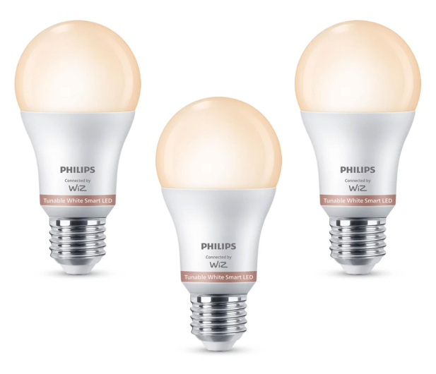 Philips Hue 3x Smart Żarówka E27 LED Tunnable White 60W A60 8720169210394 - 1367372 - zdjęcie